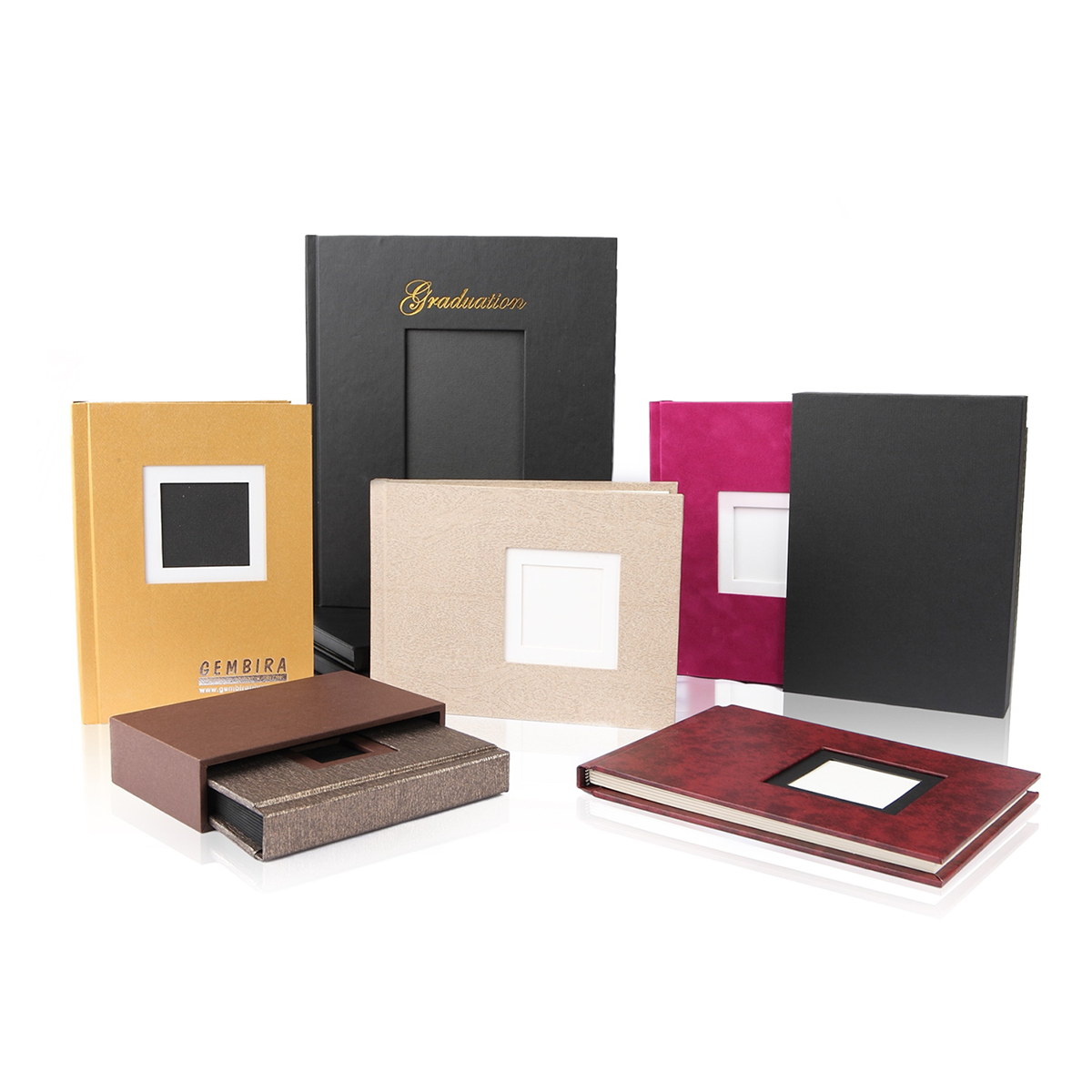 Photo Album - Assorted photo albums with various covers and designs